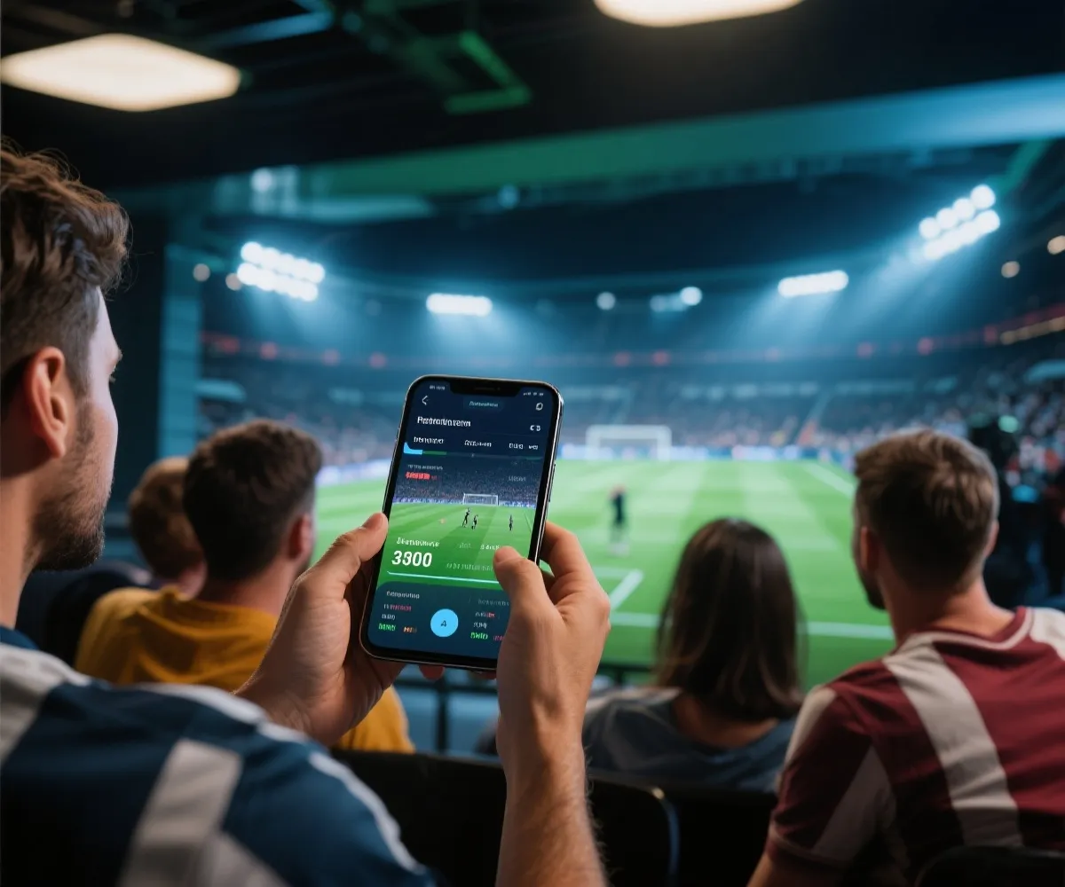 觀眾同步查看直播與數據示意圖